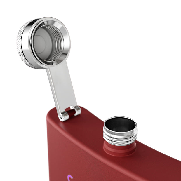 (6 OZ) RETRO STAINLESS STEEL HIP FLASK - FOR VAN LIFERS
