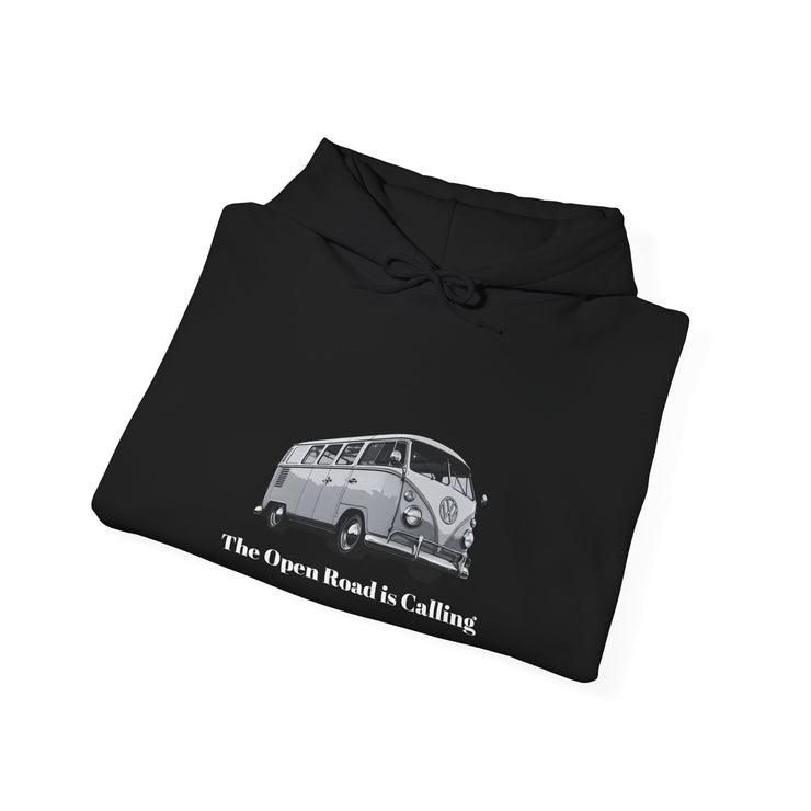 MEN'S HOODIE - "THE OPEN ROAD IS CALLING" - VAN LIFE - NickAlly