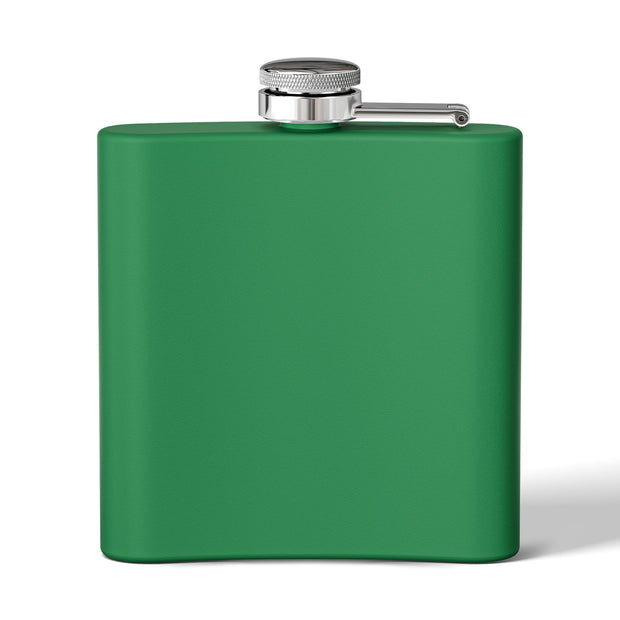 (6 OZ) RETRO STAINLESS STEEL HIP FLASK - FOR VAN LIFERS