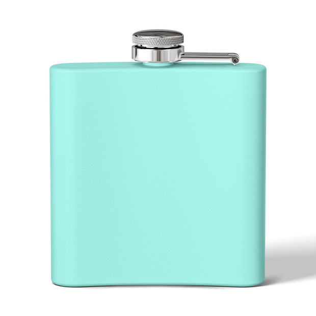 (6 OZ) RETRO STAINLESS STEEL HIP FLASK - FOR VAN LIFERS