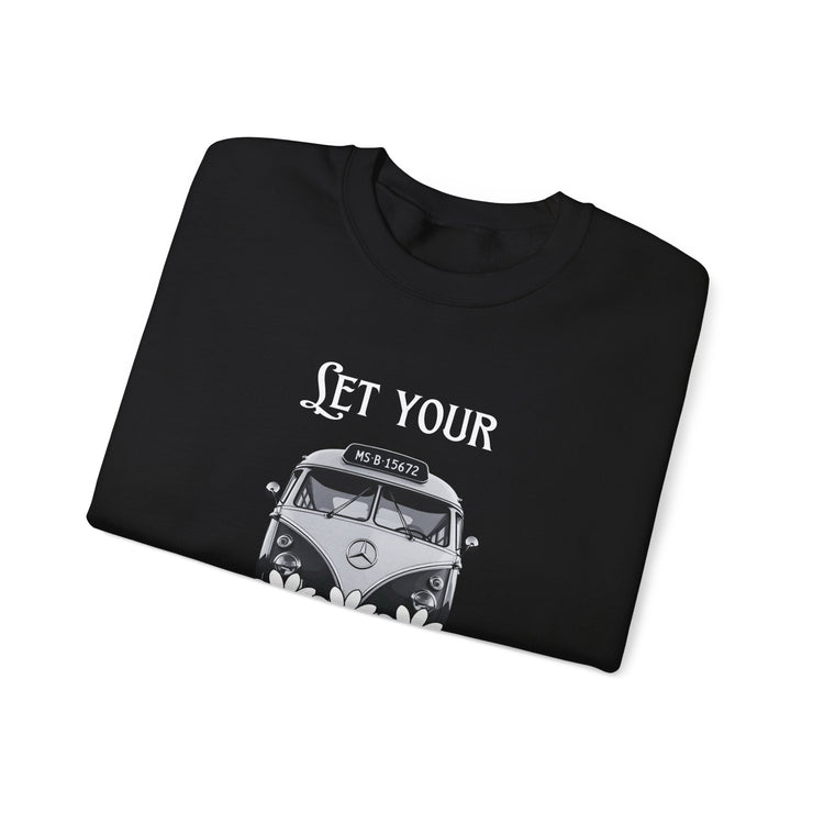 WOMEN'S "LET YOUR FREAK FLAG FLY" CREW NECK SWEATER - FOR VAN LIFE - NickAlly