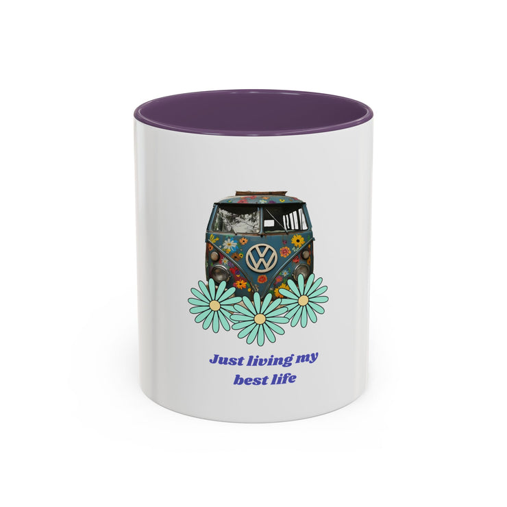 BOHEMIAN COFFEE MUG "JUST LIVING MY BEST LIFE" FOR VAN LIFE ADVENTURERS - NickAlly