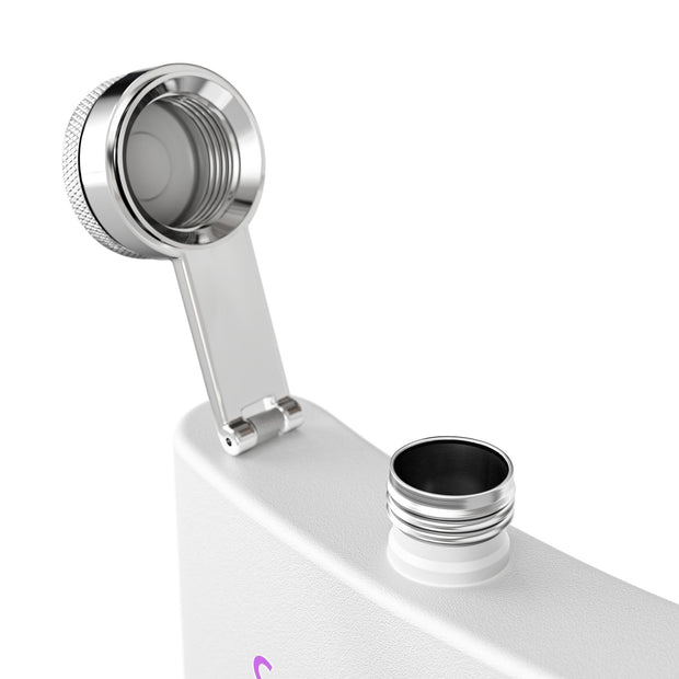 (6 OZ) RETRO STAINLESS STEEL HIP FLASK - FOR VAN LIFERS