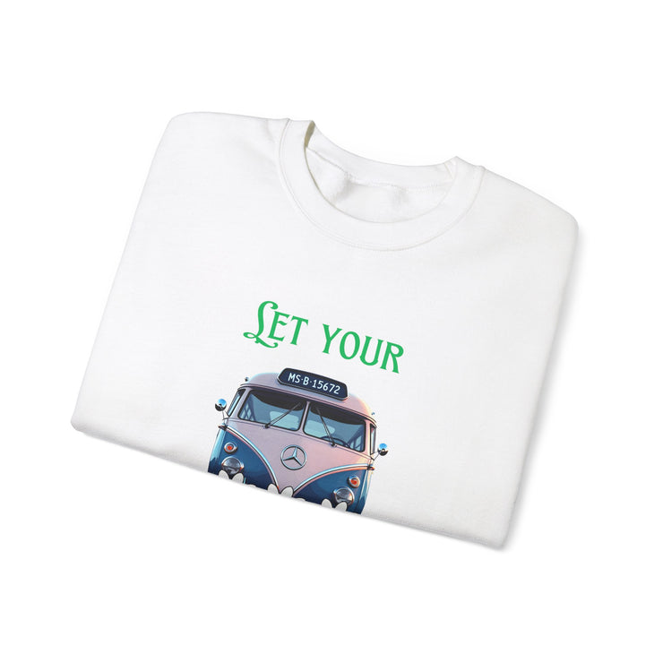 WOMEN'S "LET YOUR FREAK FLAG FLY" CREW NECK SWEATER - FOR VAN LIFE - NickAlly