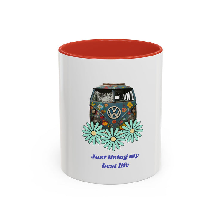 BOHEMIAN COFFEE MUG "JUST LIVING MY BEST LIFE" FOR VAN LIFE ADVENTURERS - NickAlly