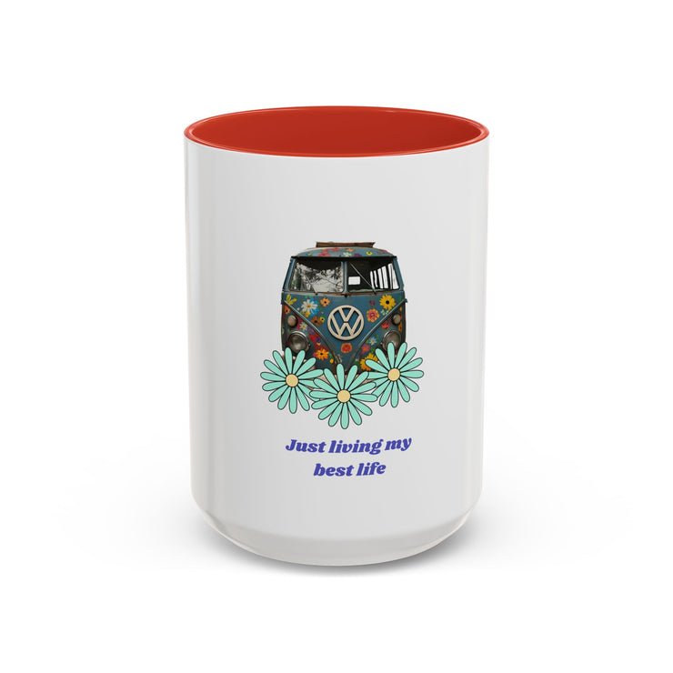 BOHEMIAN COFFEE MUG "JUST LIVING MY BEST LIFE" FOR VAN LIFE ADVENTURERS - NickAlly