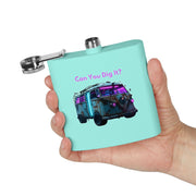 (6 OZ) RETRO STAINLESS STEEL HIP FLASK - FOR VAN LIFERS