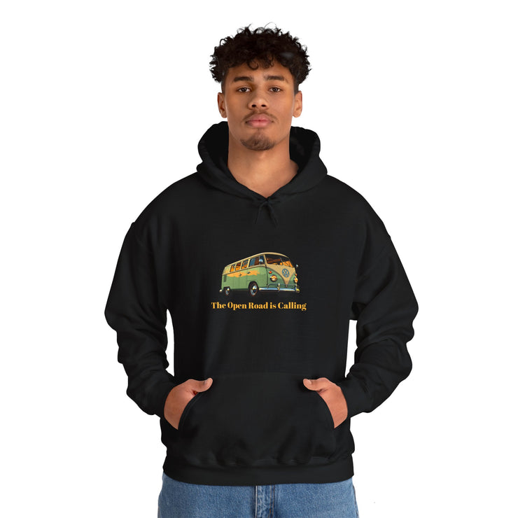 MEN'S HOODIE - "THE OPEN ROAD IS CALLING" - VAN LIFE - NickAlly