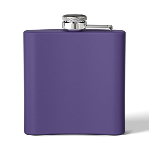 (6 OZ) RETRO STAINLESS STEEL HIP FLASK - FOR VAN LIFERS