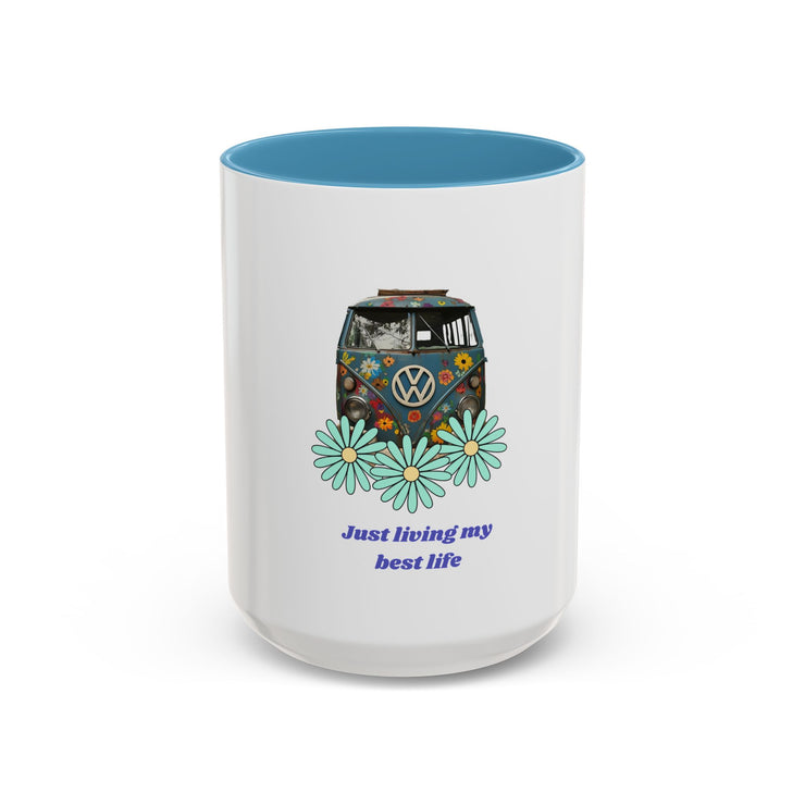 BOHEMIAN COFFEE MUG "JUST LIVING MY BEST LIFE" FOR VAN LIFE ADVENTURERS - NickAlly