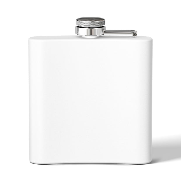 (6 OZ) RETRO STAINLESS STEEL HIP FLASK - FOR VAN LIFERS