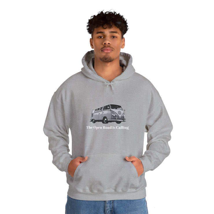 MEN'S HOODIE - "THE OPEN ROAD IS CALLING" - VAN LIFE - NickAlly