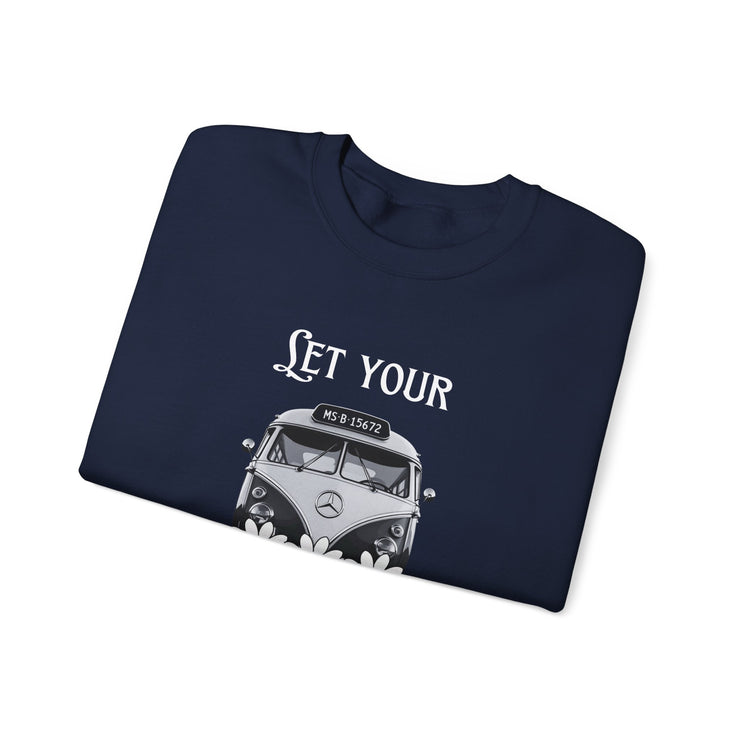 WOMEN'S "LET YOUR FREAK FLAG FLY" CREW NECK SWEATER - FOR VAN LIFE - NickAlly