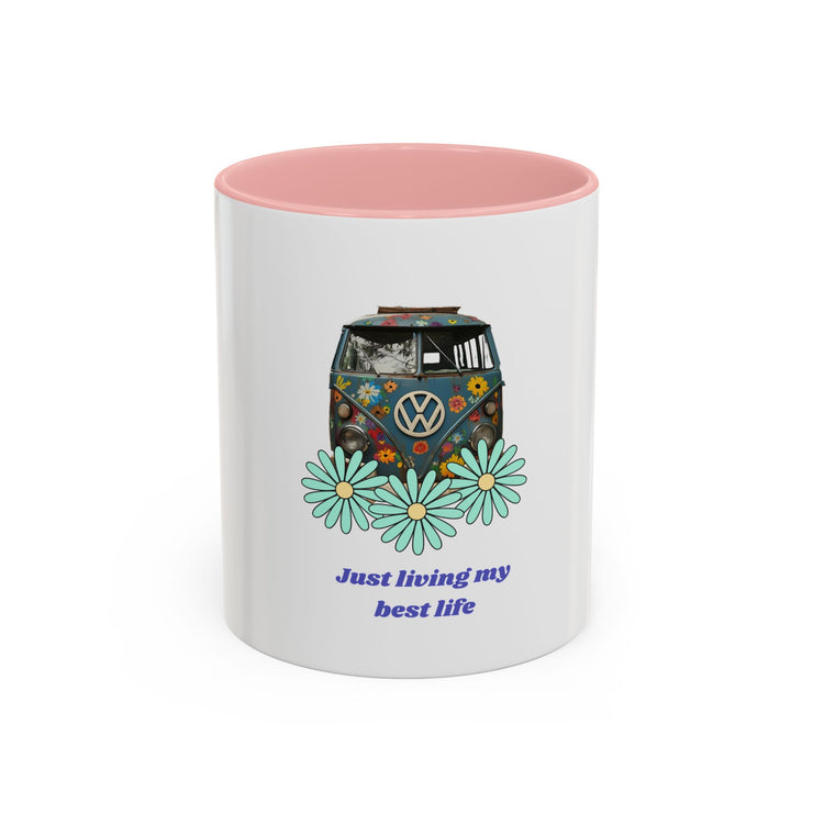 BOHEMIAN COFFEE MUG "JUST LIVING MY BEST LIFE" FOR VAN LIFE ADVENTURERS - NickAlly
