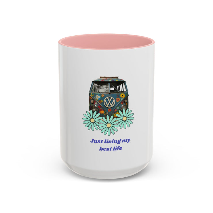 BOHEMIAN COFFEE MUG "JUST LIVING MY BEST LIFE" FOR VAN LIFE ADVENTURERS - NickAlly