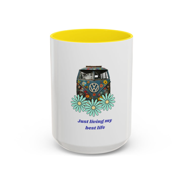 BOHEMIAN COFFEE MUG "JUST LIVING MY BEST LIFE" FOR VAN LIFE ADVENTURERS - NickAlly