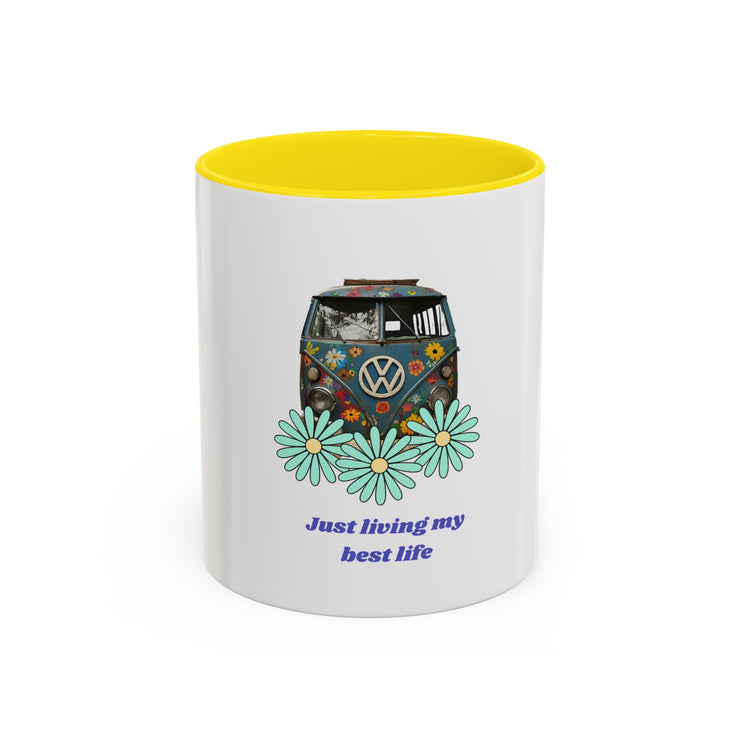 BOHEMIAN COFFEE MUG "JUST LIVING MY BEST LIFE" FOR VAN LIFE ADVENTURERS - NickAlly