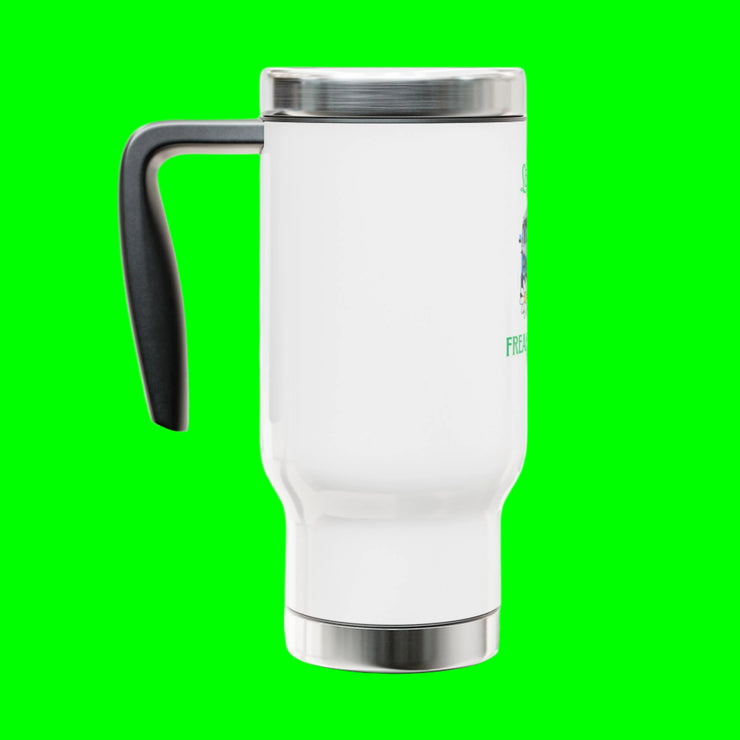 (14 OZ) STAINLESS STEEL TRAVEL MUG "LET YOUR FREAK FLAG FLY" - VAN LIFE - NickAlly