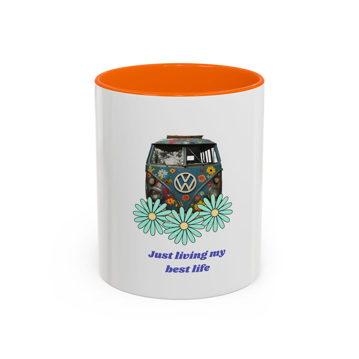 BOHEMIAN COFFEE MUG "JUST LIVING MY BEST LIFE" FOR VAN LIFE ADVENTURERS - NickAlly
