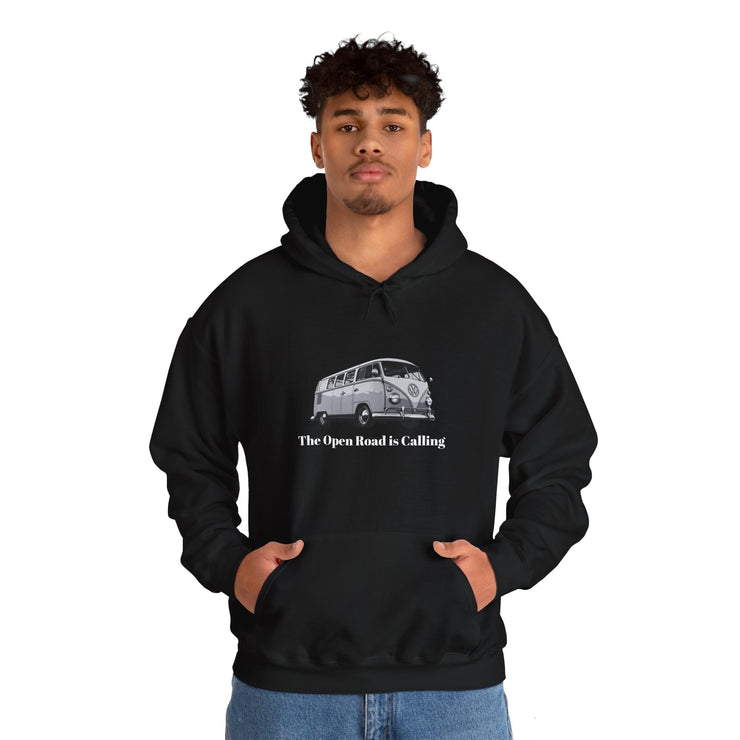 MEN'S HOODIE - "THE OPEN ROAD IS CALLING" - VAN LIFE - NickAlly