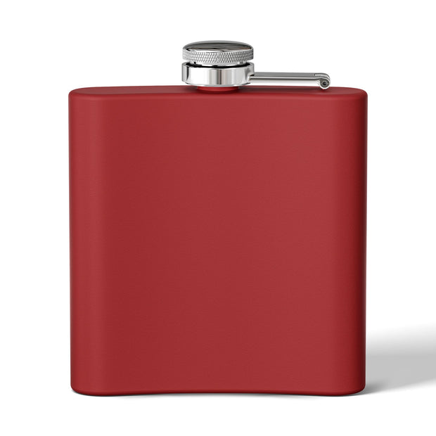 (6 OZ) RETRO STAINLESS STEEL HIP FLASK - FOR VAN LIFERS