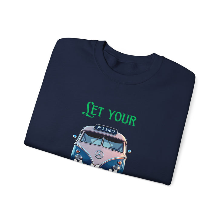 WOMEN'S "LET YOUR FREAK FLAG FLY" CREW NECK SWEATER - FOR VAN LIFE - NickAlly