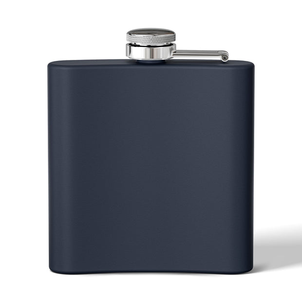 (6 OZ) RETRO STAINLESS STEEL HIP FLASK - FOR VAN LIFERS