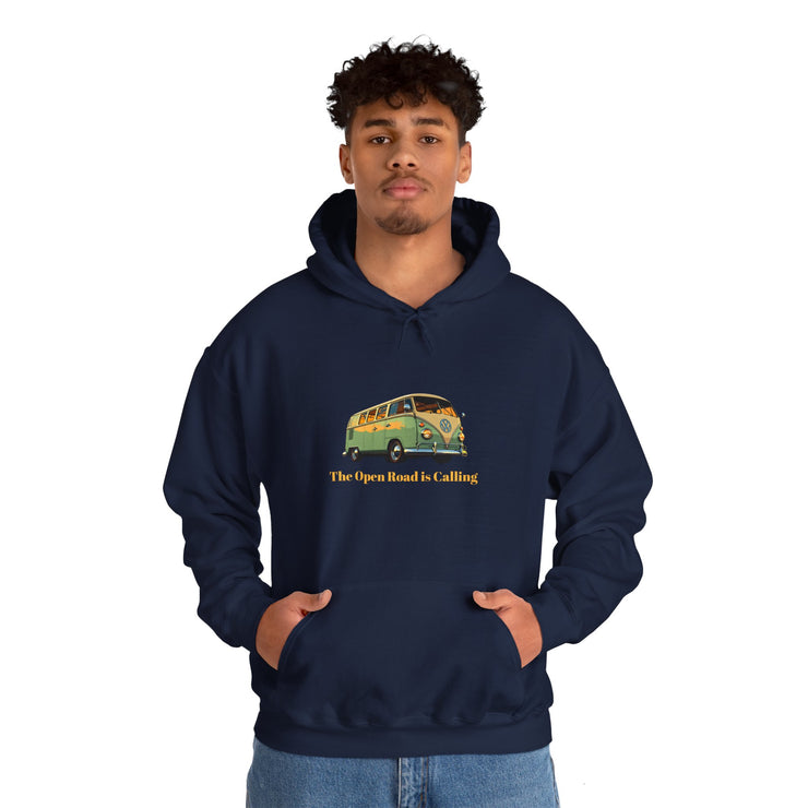 MEN'S HOODIE - "THE OPEN ROAD IS CALLING" - VAN LIFE - NickAlly