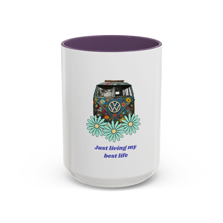 BOHEMIAN COFFEE MUG "JUST LIVING MY BEST LIFE" FOR VAN LIFE ADVENTURERS - NickAlly