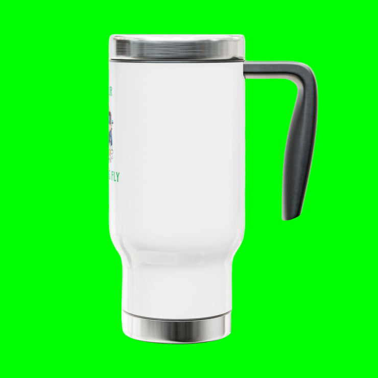 (14 OZ) STAINLESS STEEL TRAVEL MUG "LET YOUR FREAK FLAG FLY" - VAN LIFE - NickAlly