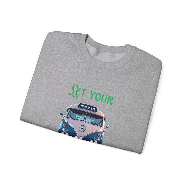 WOMEN'S "LET YOUR FREAK FLAG FLY" CREW NECK SWEATER - FOR VAN LIFE - NickAlly