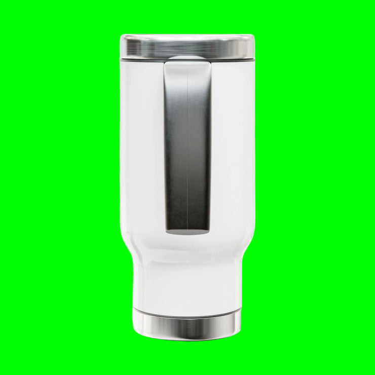(14 OZ) STAINLESS STEEL TRAVEL MUG "LET YOUR FREAK FLAG FLY" - VAN LIFE - NickAlly