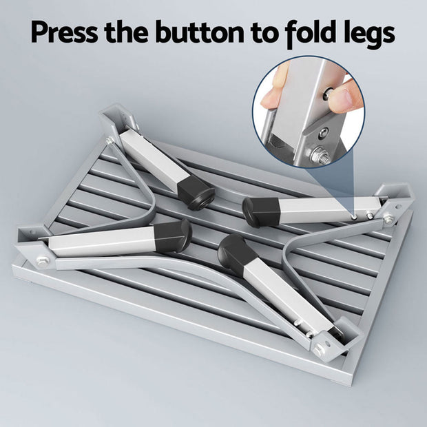WEISSHORN CARAVAN STEP FOLDING ALUMINIUM STEP STOOL - NickAlly