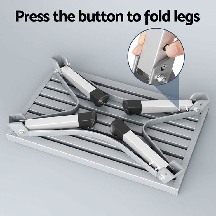 WEISSHORN CARAVAN STEP FOLDING ALUMINIUM STEP STOOL - NickAlly