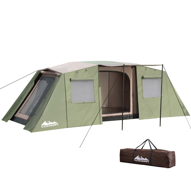 10-PERSON INSTANT CAMPING TENT WITH 3 ROOMS