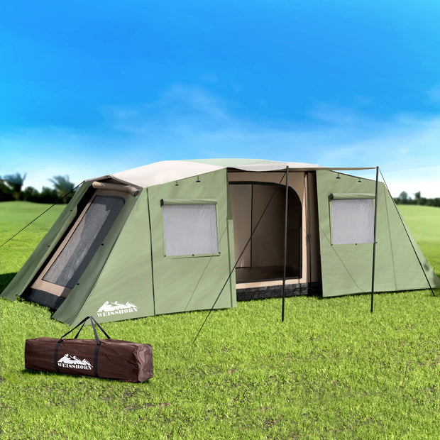 10-PERSON INSTANT CAMPING TENT WITH 3 ROOMS