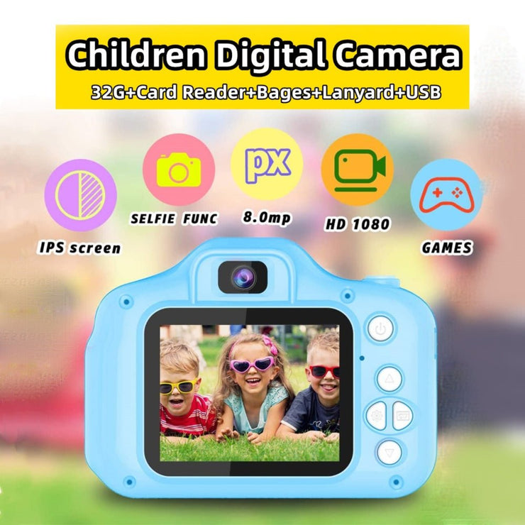CHILDREN'S DIGITAL 2.0" LCD 32G CARD HD TOY CAMERA - NickAlly