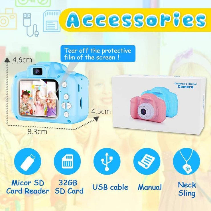CHILDREN'S DIGITAL 2.0" LCD 32G CARD HD TOY CAMERA - NickAlly