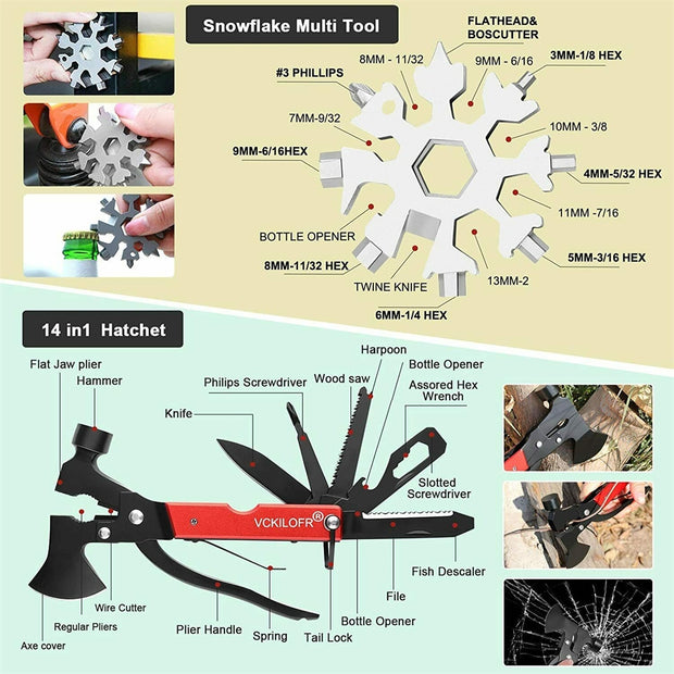 32-IN-1 EMERGENCY SURVIVAL EQUIPMENT CAMPING KIT