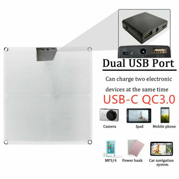 200W 12V SOLAR PANEL KIT WITH REGULATOR FOR CAMPING AND CARAVANS - NickAlly