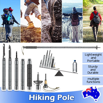 LIGHTWEIGHT MULTI - FUNCTIONAL HIKING TREKKING POLE - NickAlly