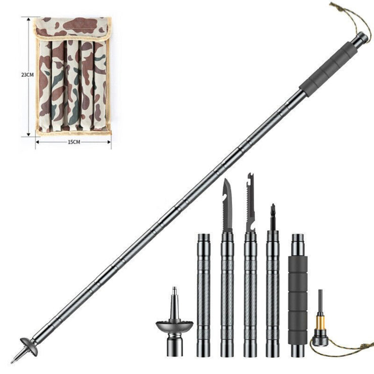 LIGHTWEIGHT MULTI - FUNCTIONAL HIKING TREKKING POLE - NickAlly