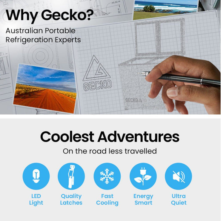 GECKO 92L DUAL - ZONE PORTABLE FRIDGE/FREEZER - NickAlly