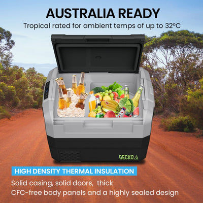 GECKO 55L PORTABLE FRIDGE FREEZER - (12V/24V/240V) - NickAlly