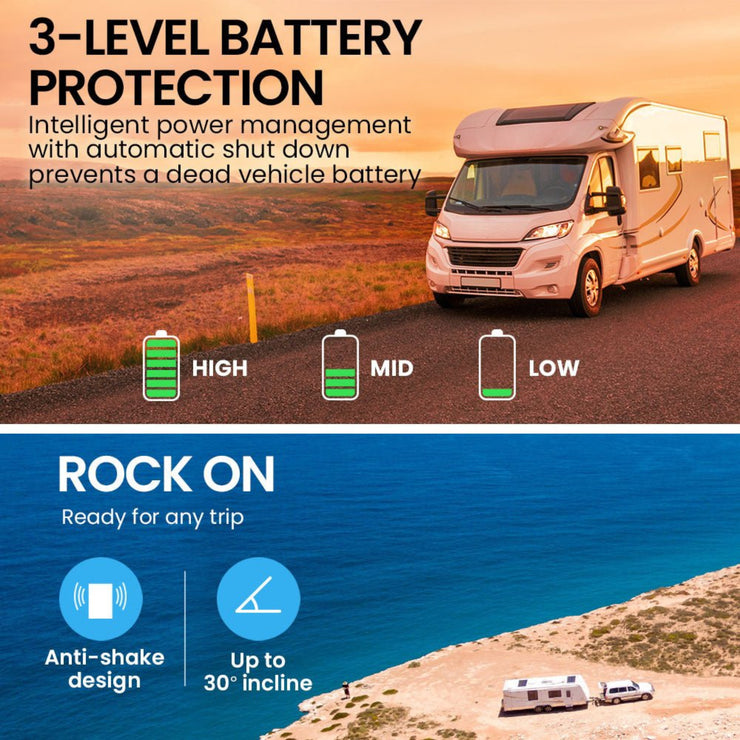 GECKO 55L PORTABLE FRIDGE FREEZER - (12V/24V/240V) - NickAlly