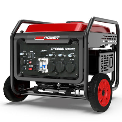 GENPOWER 6KW OPEN FRAME INVERTER GENERATOR WITH A 15L TANK & WHEELS - NickAlly