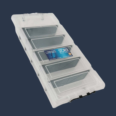 6 COMPARTMENT 27L STORAGE CONTAINERS ON WHEELS FOR UNDER THE BED - NickAlly