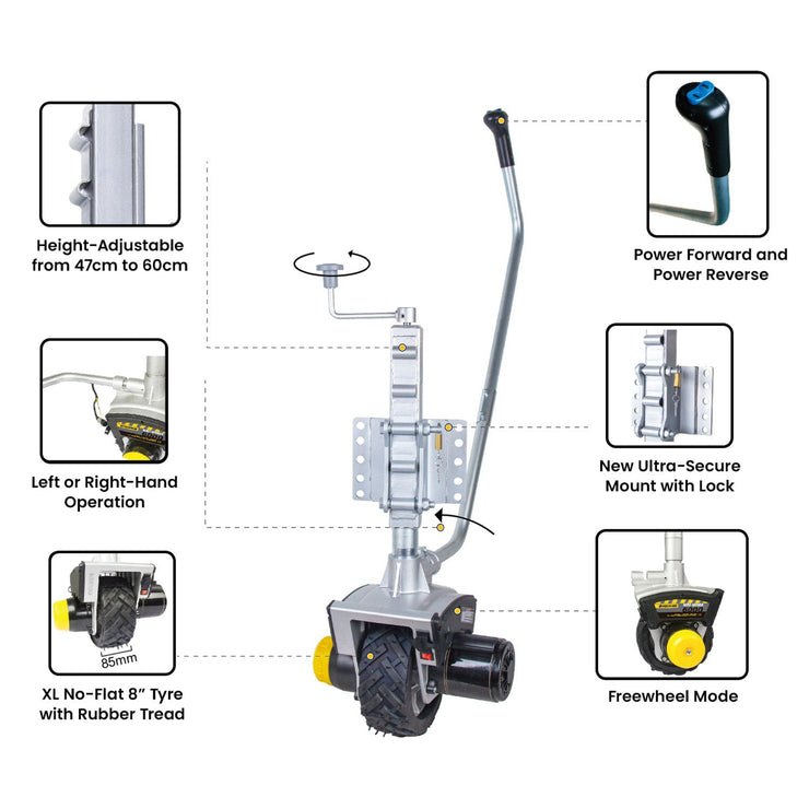 GEN 3 MINI - MOVER ELECTRIC MOTORISED JOCKEY WHEEL - NickAlly