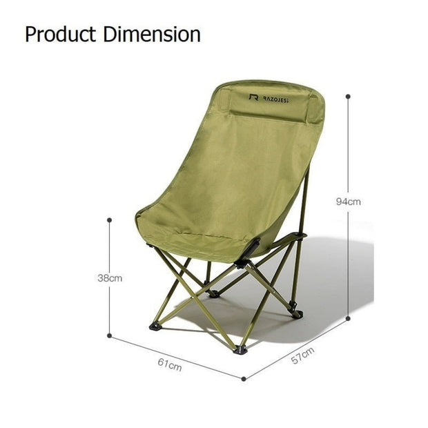 RAZOJESS ENLARGED MOON CHAIR GREEN - NickAlly
