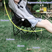 RAZOJESS ENLARGED MOON CHAIR GREEN - NickAlly